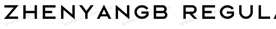 zhenyanGB regular字体转换
